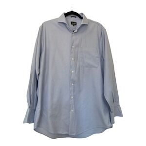 Neiman Marcus (16.5 34/35)‎ light blue 100% Cotton Tuxedo dress Shirt